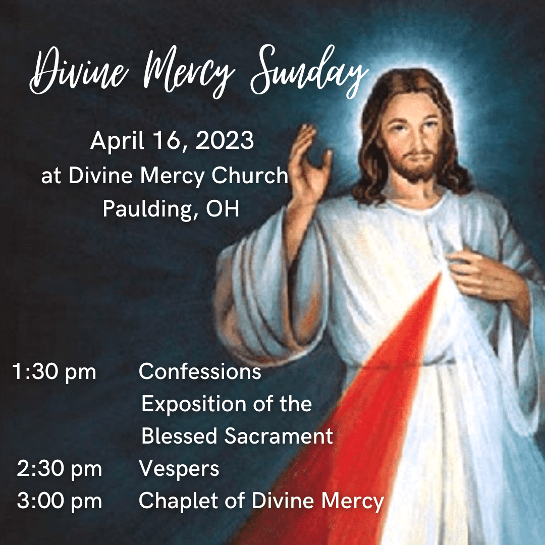 Join us for Divine Mercy Sunday! – Divine Mercy