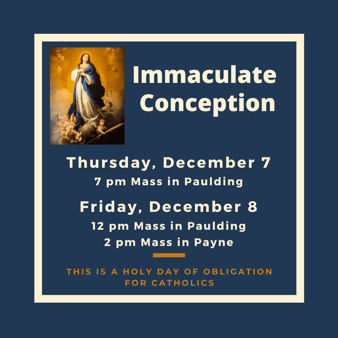 Immaculate Conception Masses At Divine Mercy – Divine Mercy