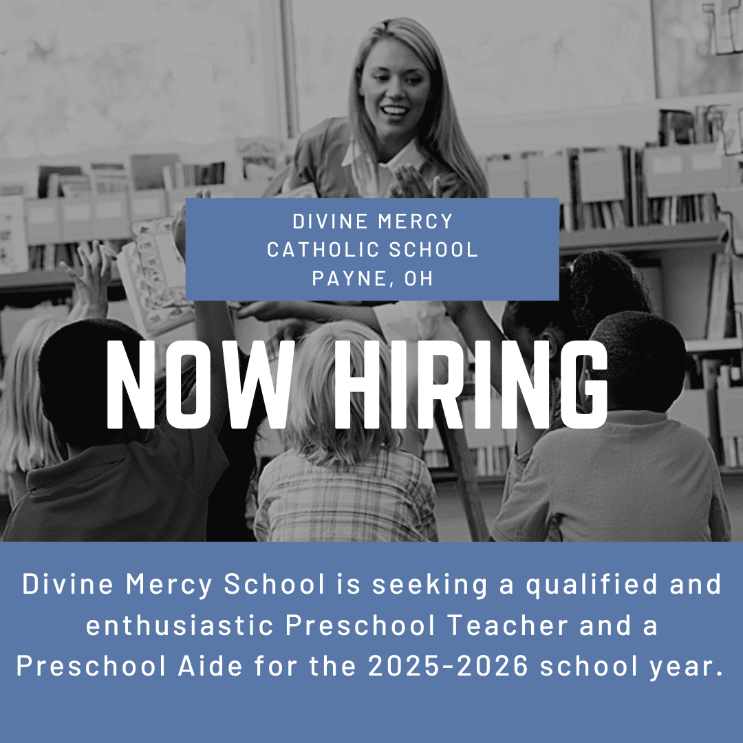 Divine Mercy School to Hire 2 Preschool Positions - Divine Mercy